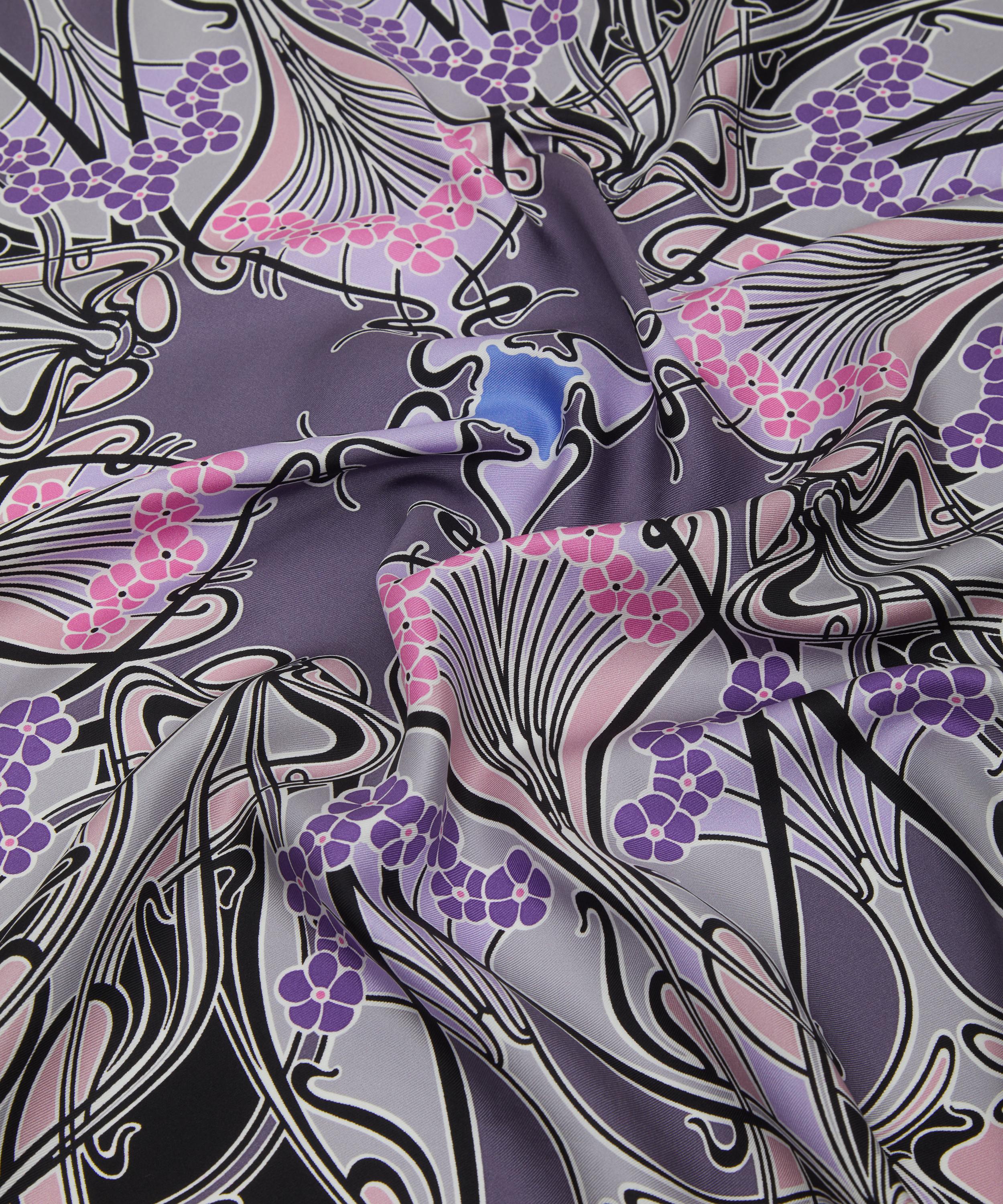 Liberty - Ianthe 90 x 90 Silk Foulard Scarf image number 4