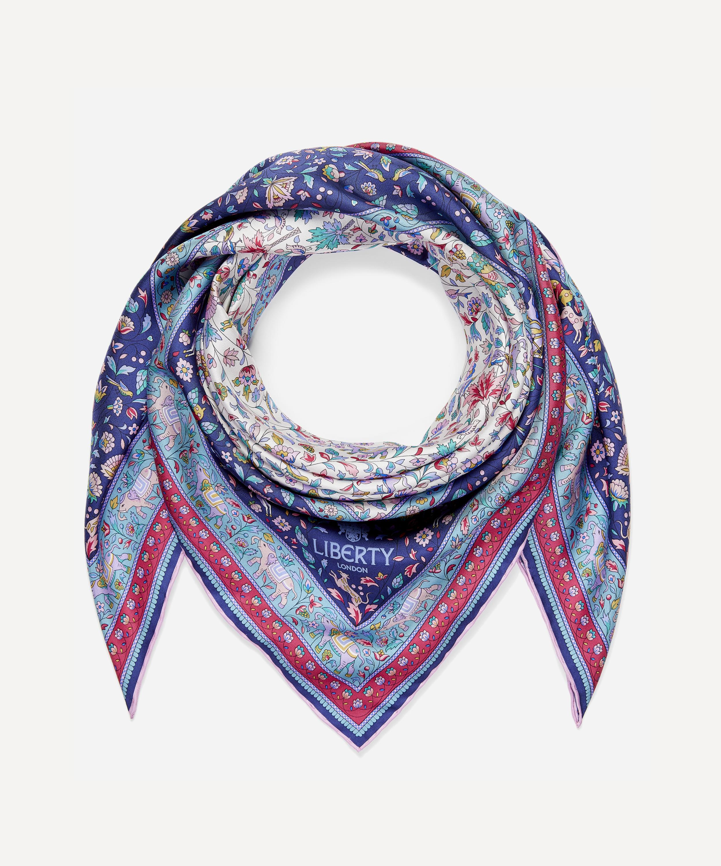 Liberty - Imran 90 x 90 Silk Twill Scarf image number 2