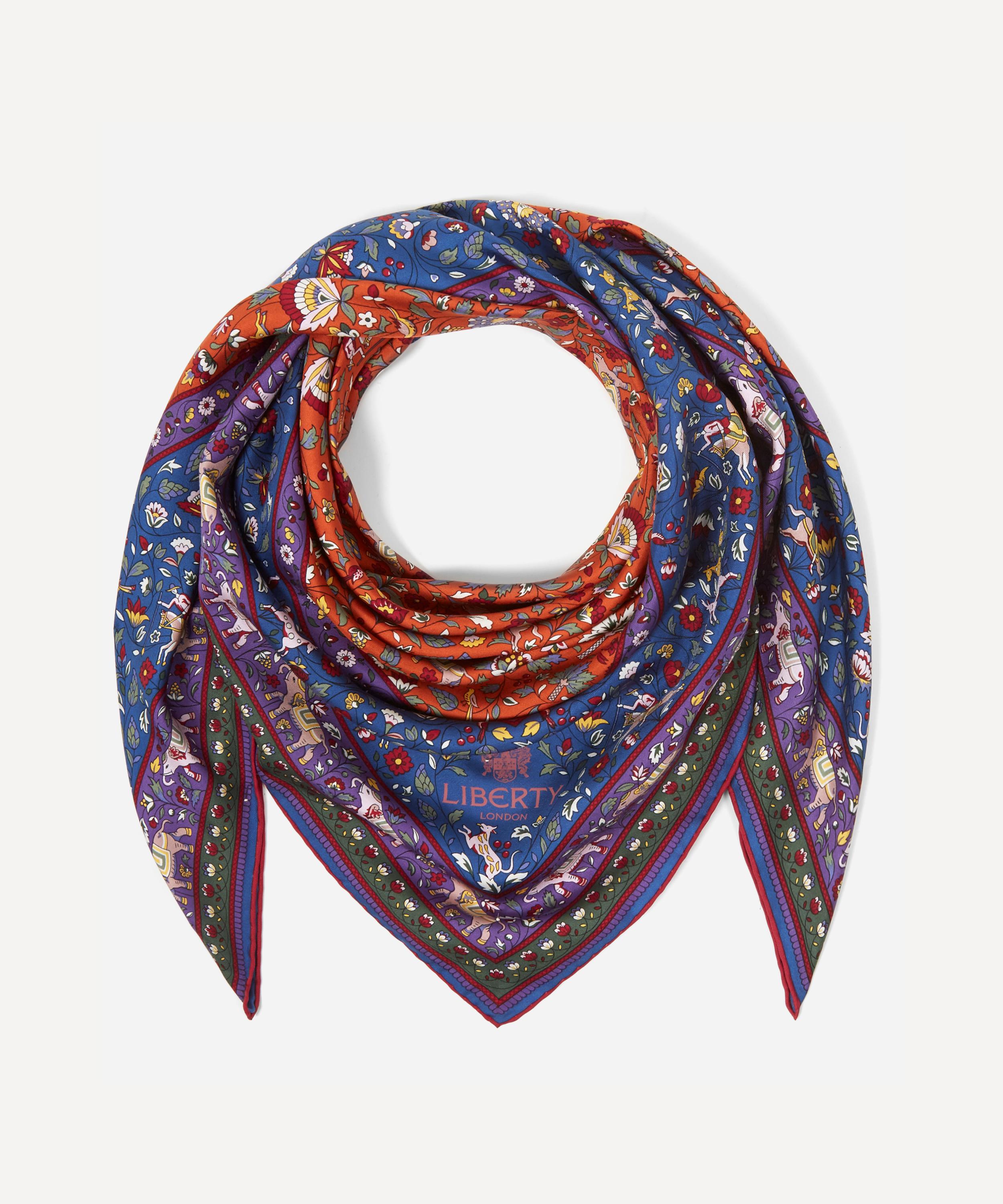Liberty - Imran 90 x 90 Silk Twill Scarf image number 1
