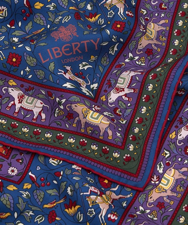 Liberty - Imran 90 x 90 Silk Twill Scarf image number 2