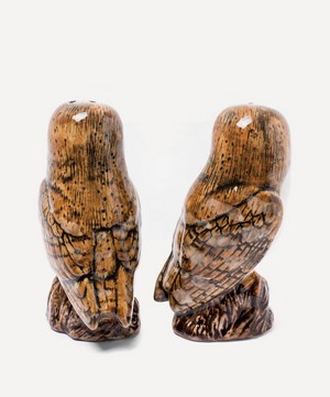 Quail - Barn Owl Stoneware Salt and Pepper Shakers image number 1