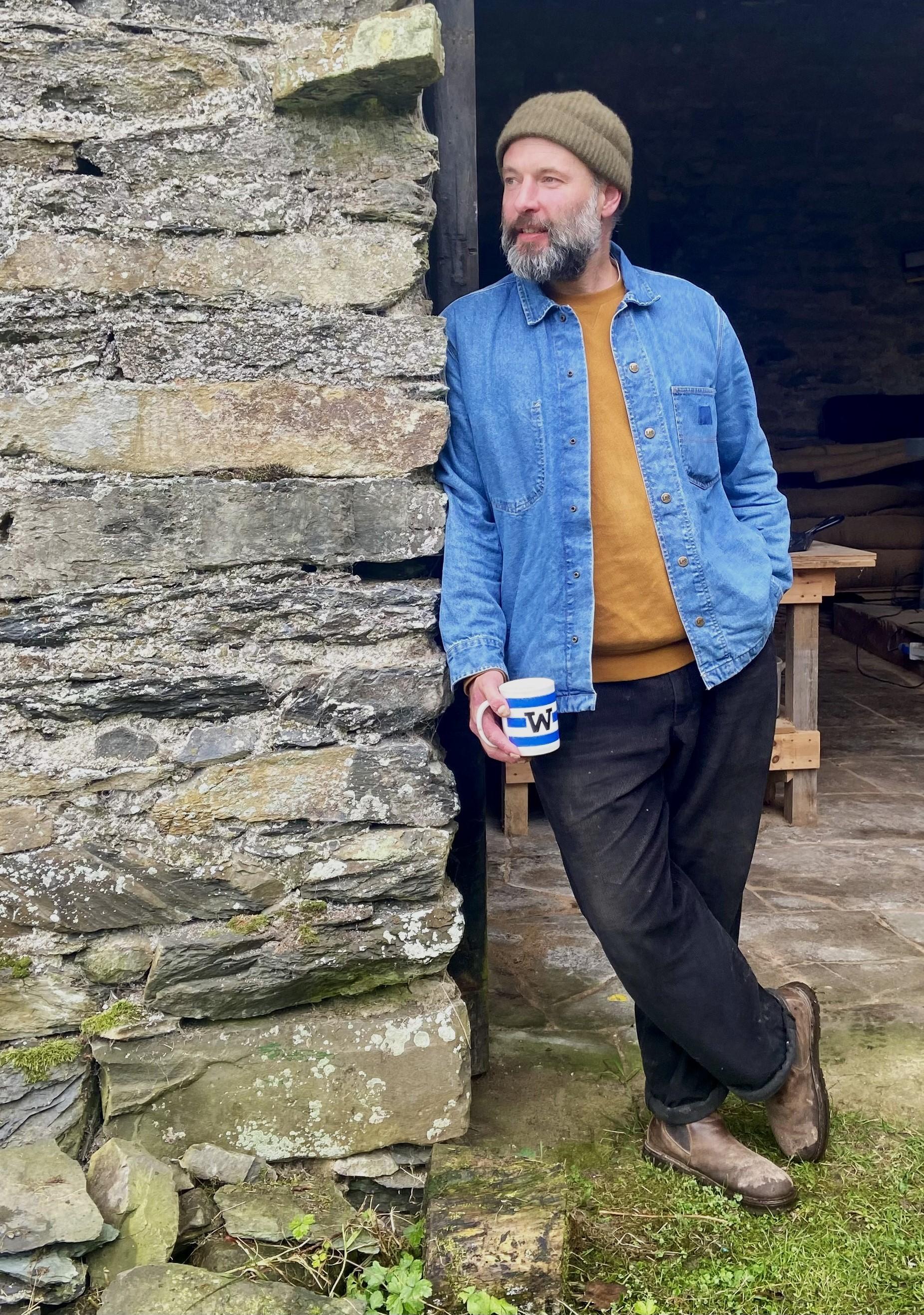 Jonty Hampson of Hampson Woods in his Cumbrian studio