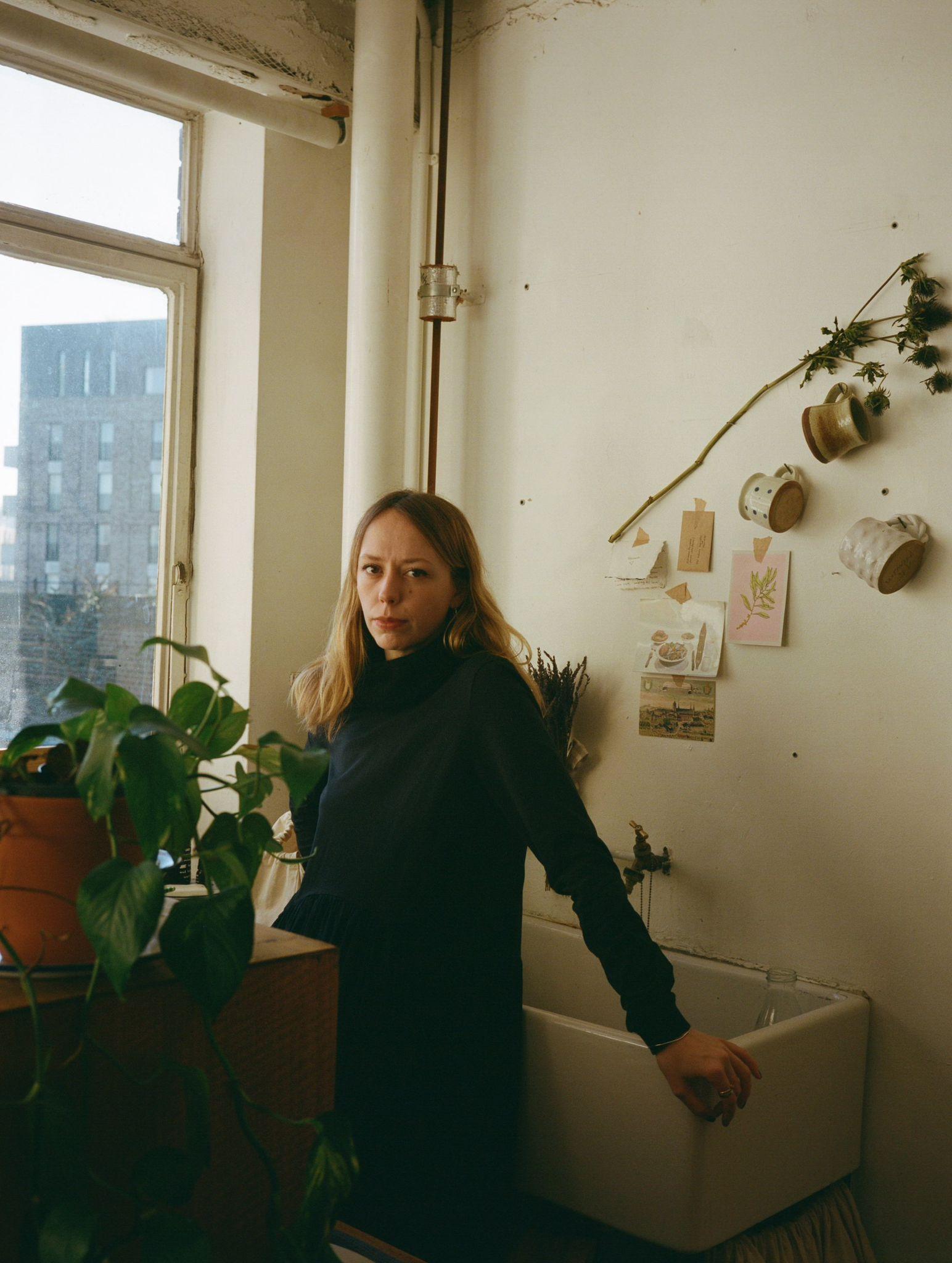 Hannah Cawley in her Deptford studio