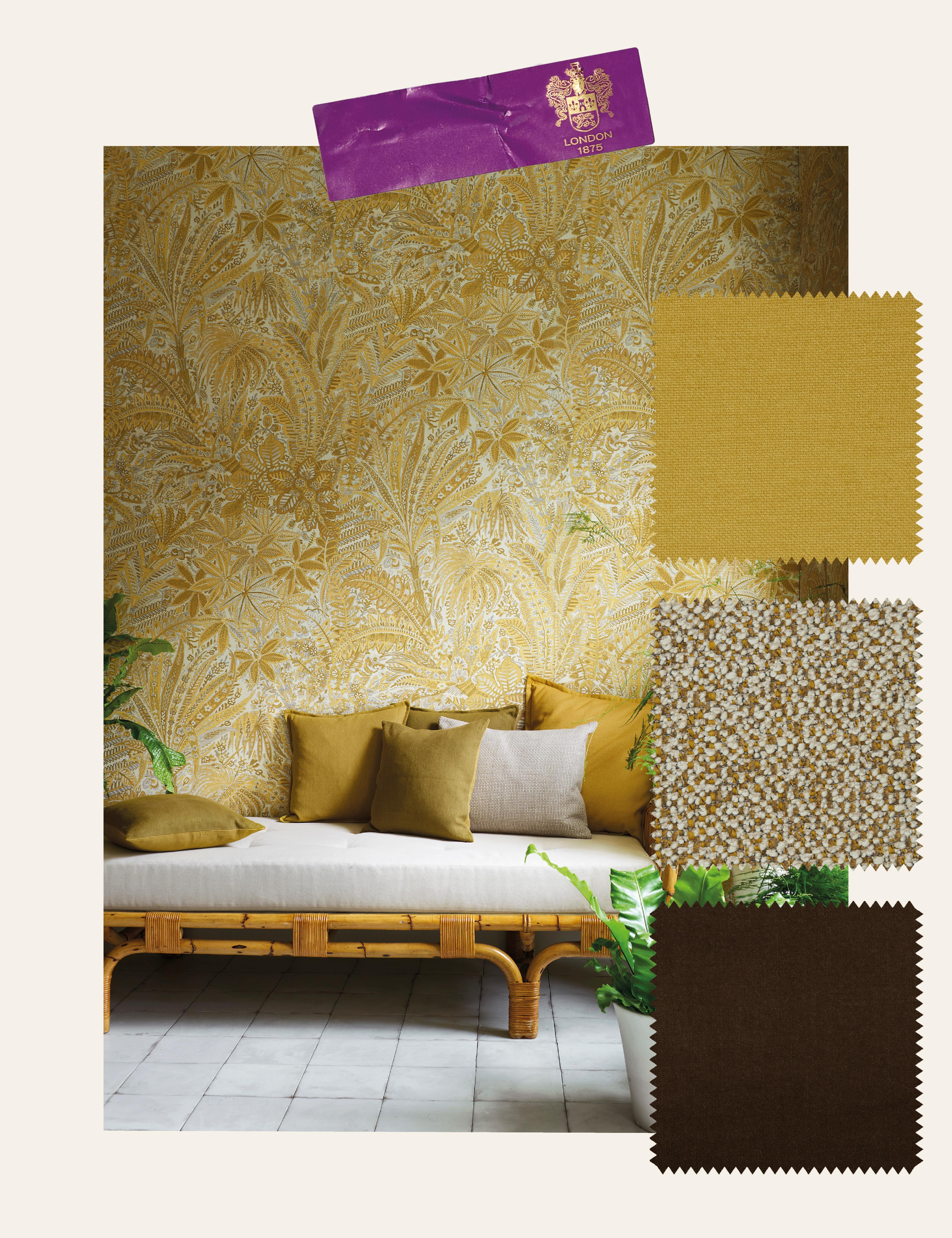 how to mix pattern and colour with liberty wallpaper and fabrics