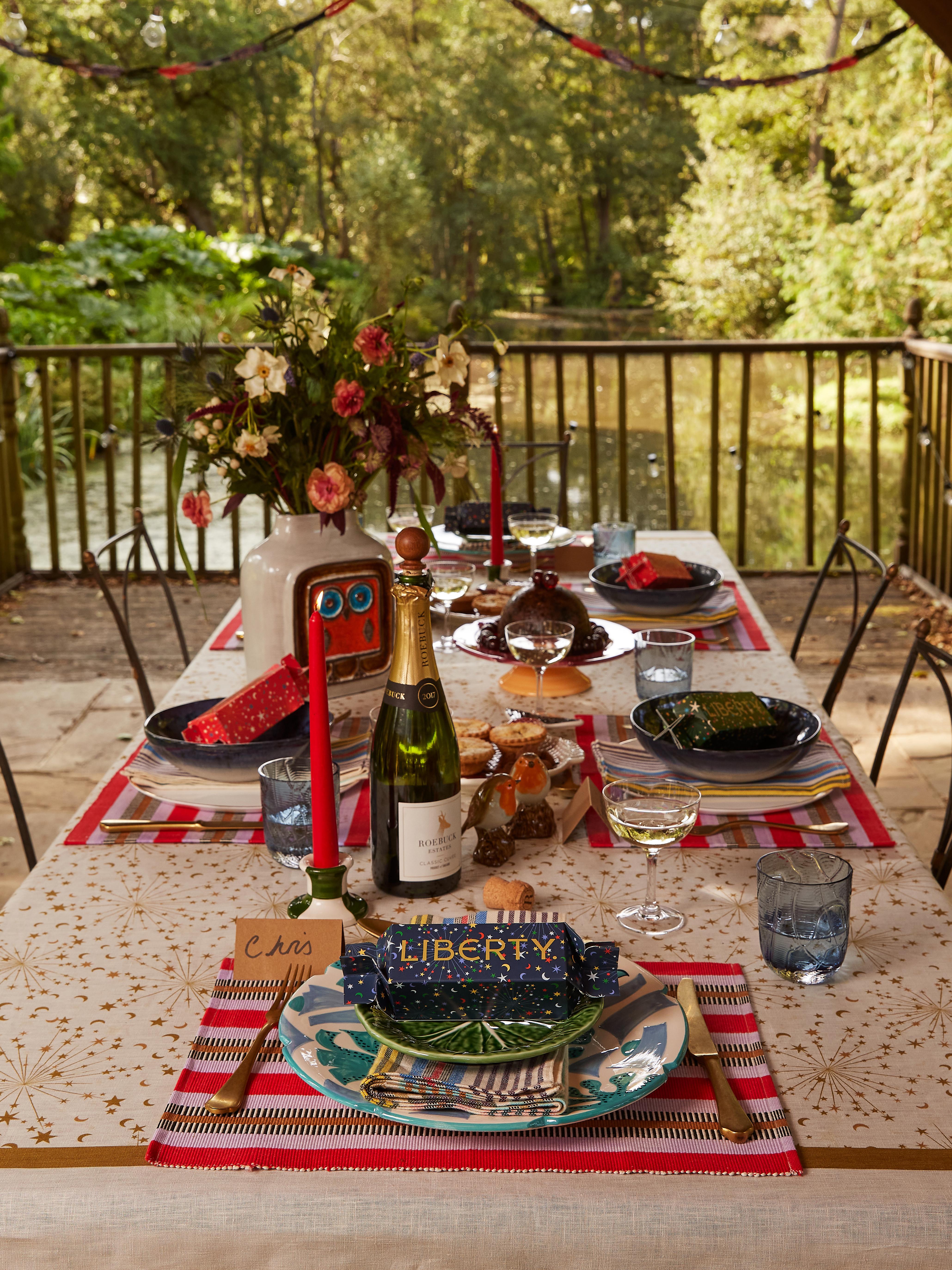 liberty christmas recipes ideas large outdoor festive table setting