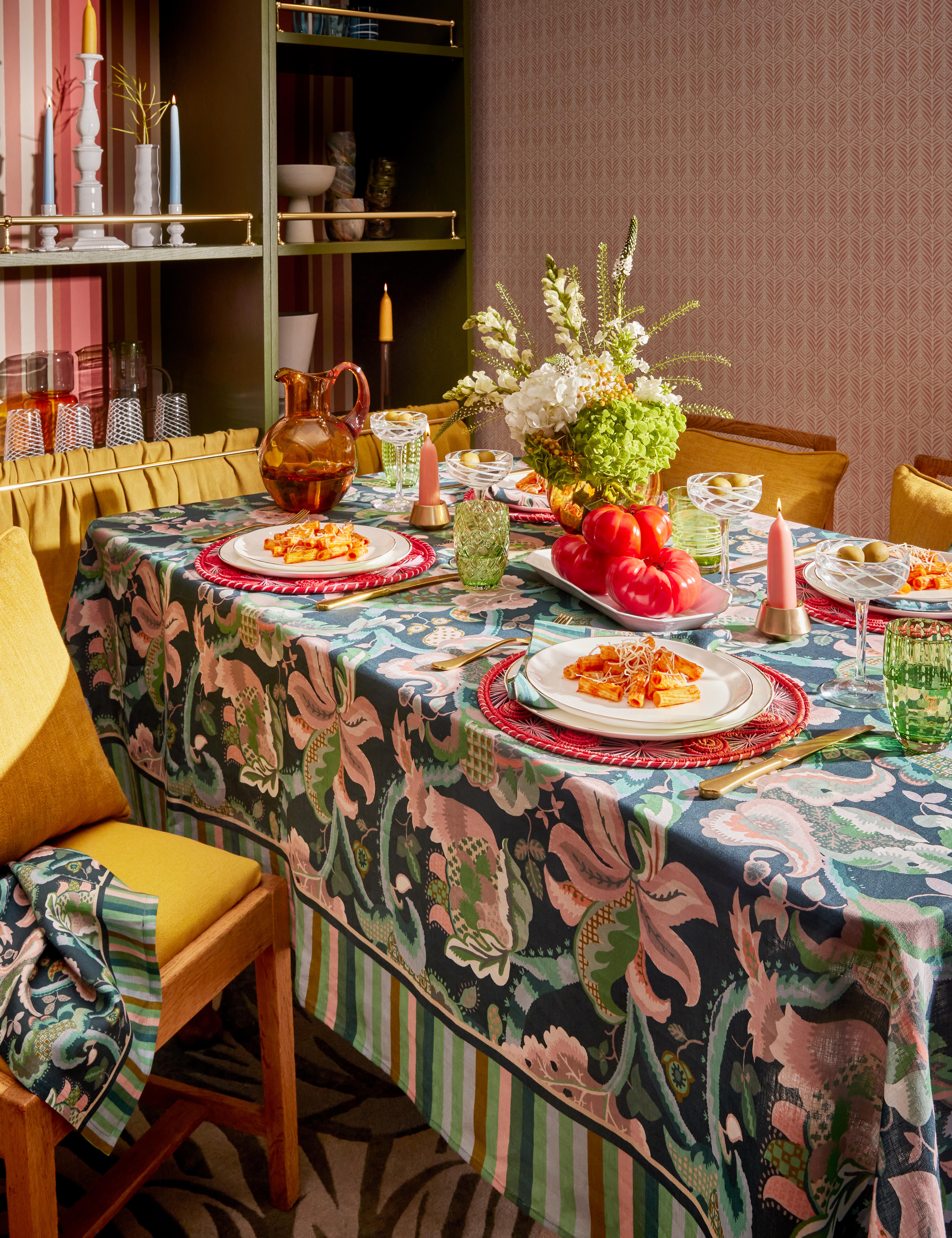 Liberty tablescape with new liberty table linens