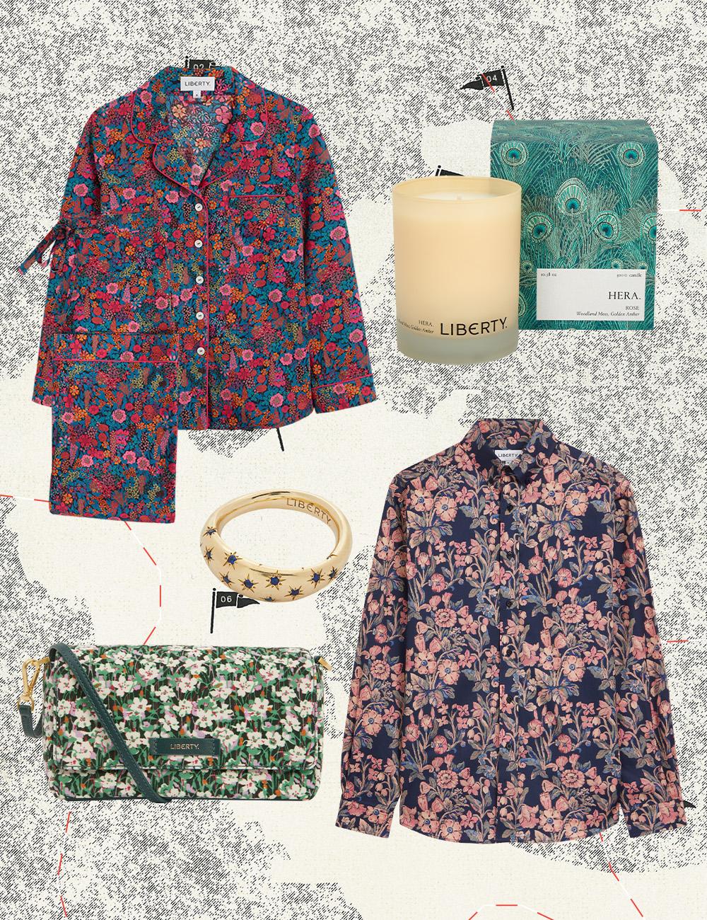 A selection of luxury Christmas gifts from Liberty