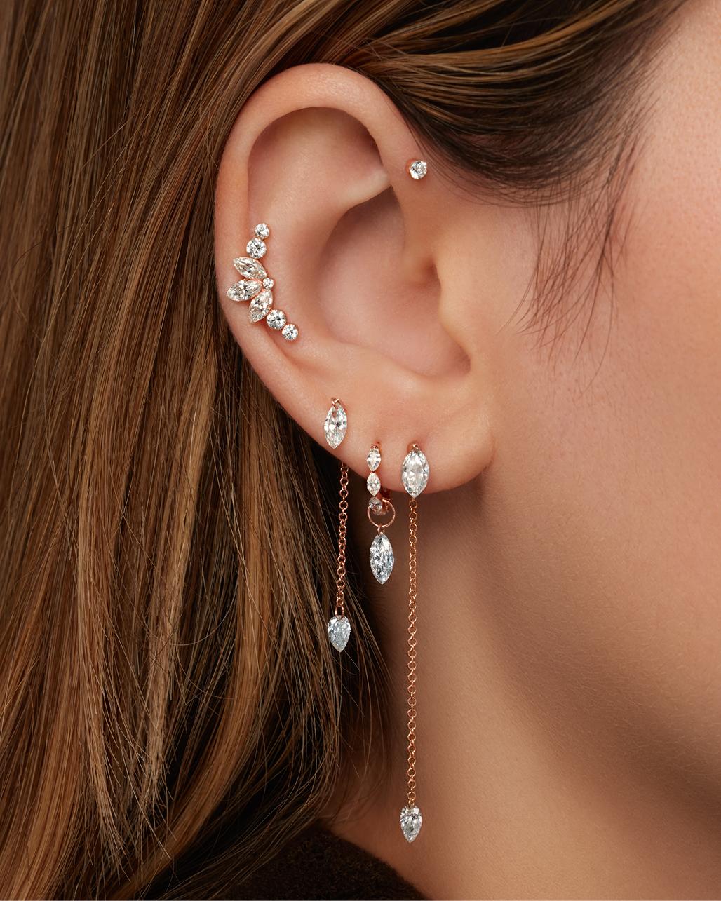 Large Harlequin Constellation Hook Earrings
