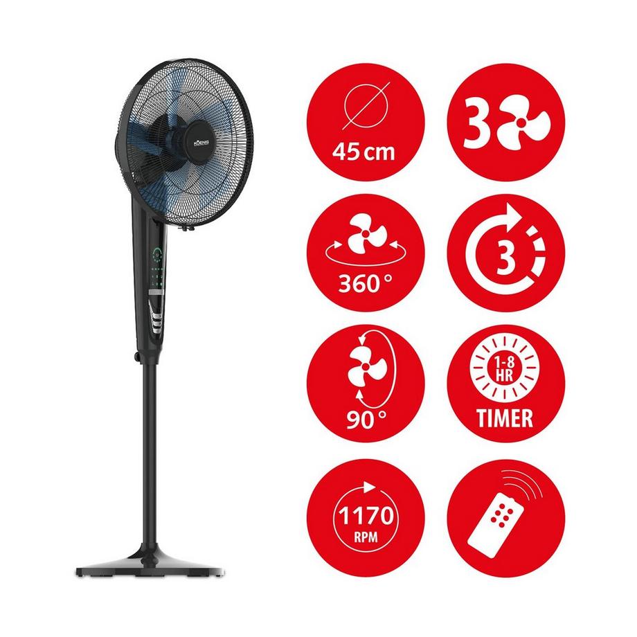 König Ventilatore a piantana Stockholm 