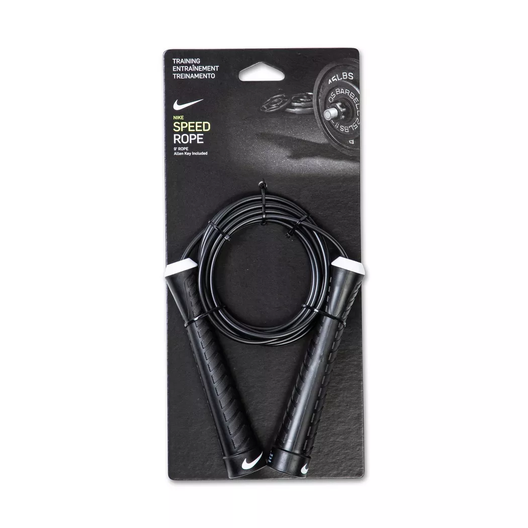 Nike - Springseil, Fundamental Speed, One Size, Noir