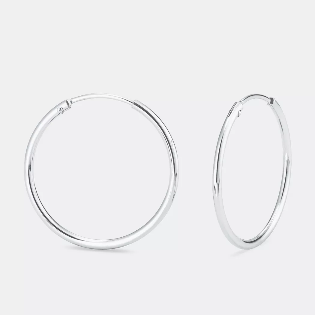 Amor - Creolen, One Size, Silber