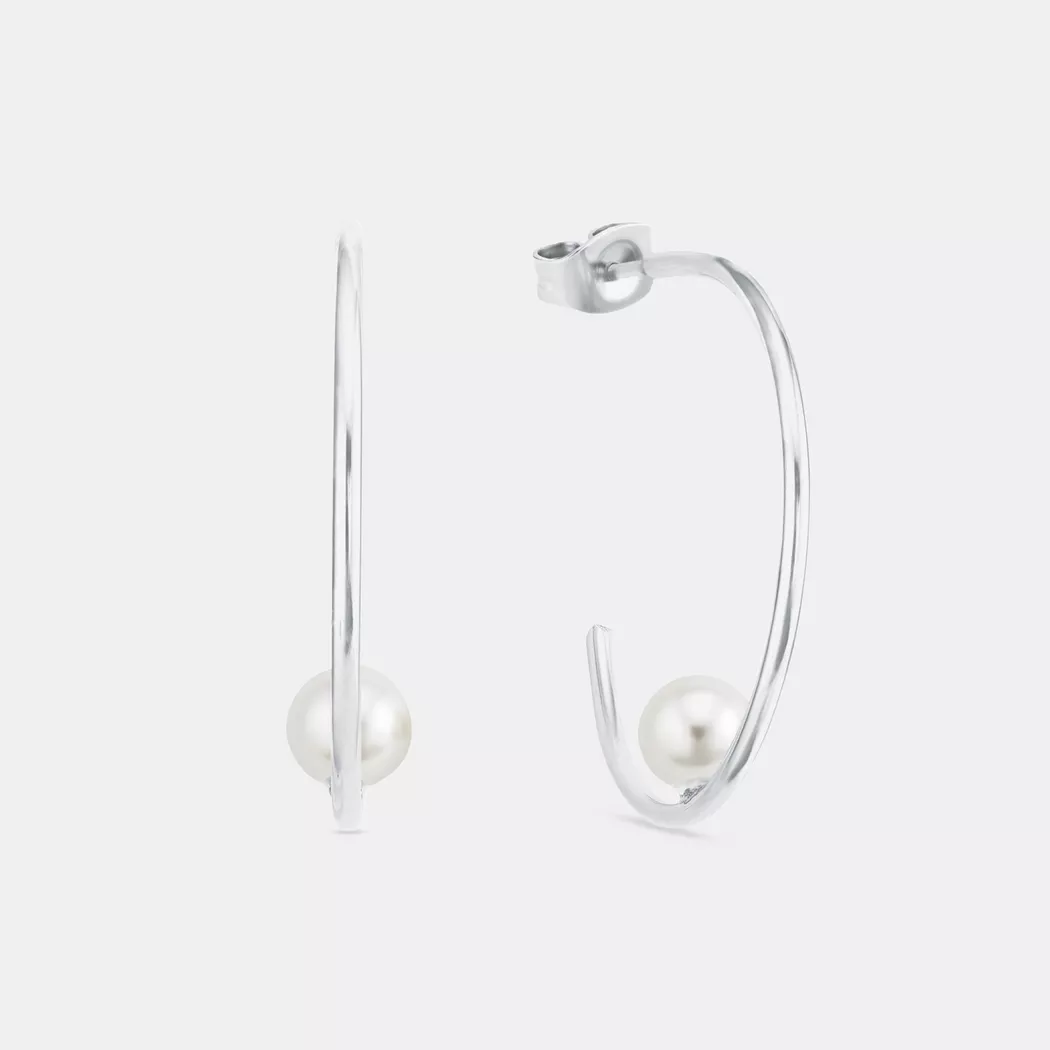 Amor - Creolen, 30mm, Silber