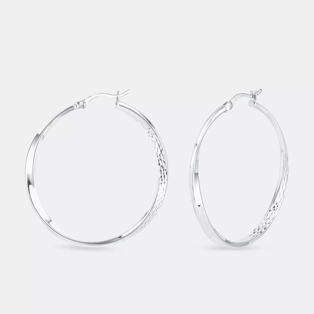 Amor - Creolen, 40mm, Silber