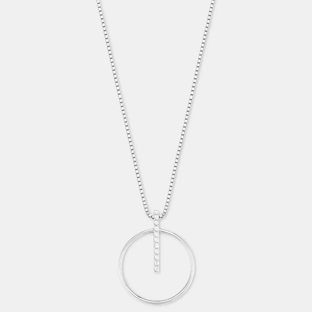 Kette mit Anhänger AMOR "Herz mit Infinity/Unendlichkeitsschleife", rosa (silberfarben, roségoldfarben), Halsketten, Damen, Silber 925 (Sterlingsilber), L: 45 9