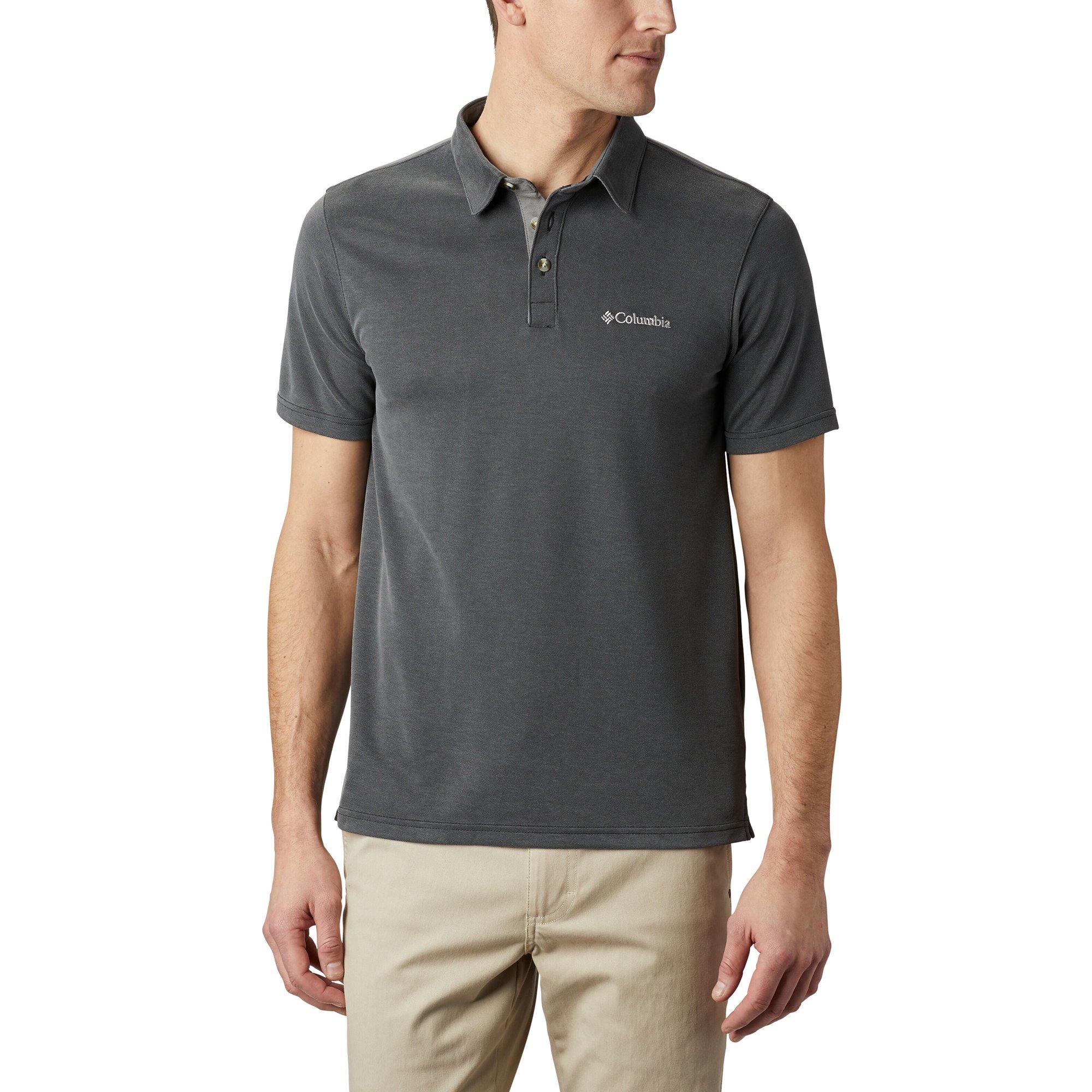 Image of Poloshirt, Kurzarm Herren Anthrazit L