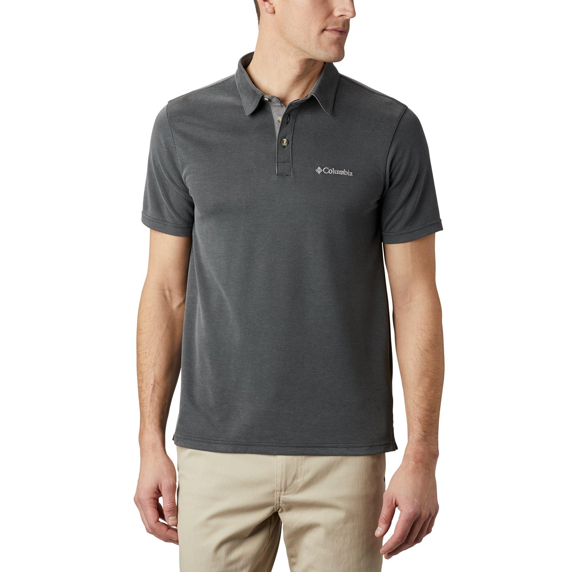 Image of Poloshirt, Kurzarm Herren Anthrazit M