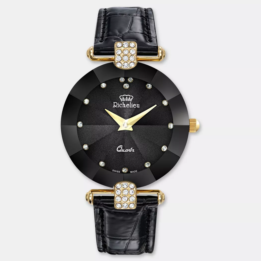 Richelieu - Analoguhr, Fantasy, 36mm, Black