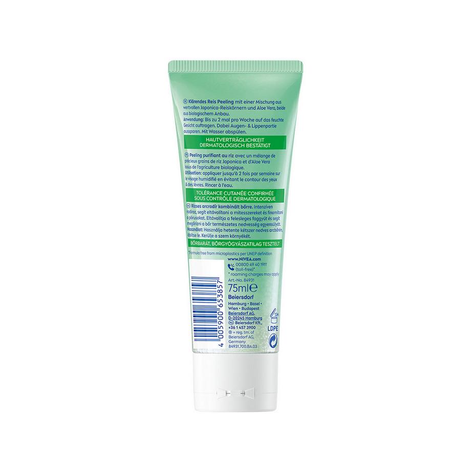 NIVEA Reis & Aloe Vera Detergente viso Peeling Riso e Aloe Vera Biologica 