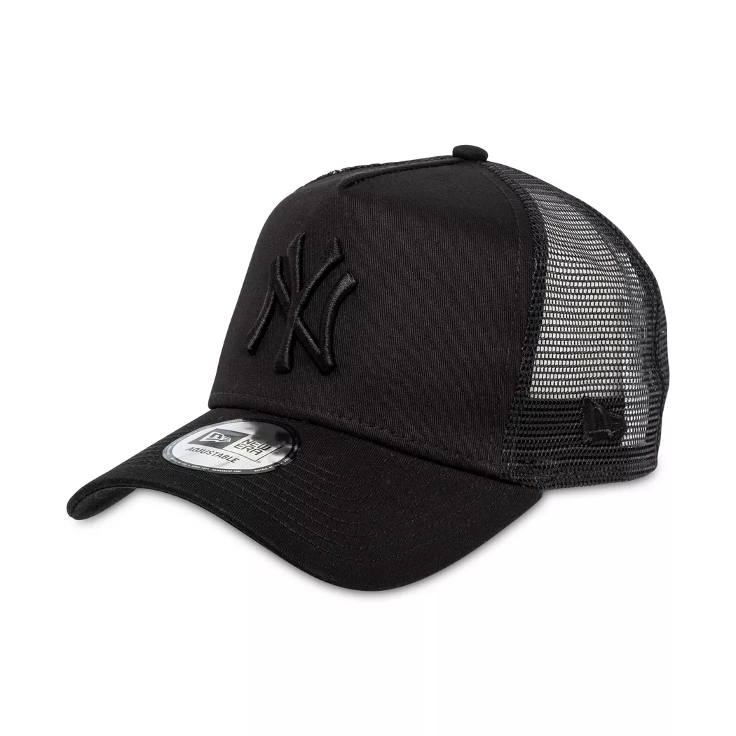 New Era - Cap, A-Frame Trucker NY Yankees, One Size, Black