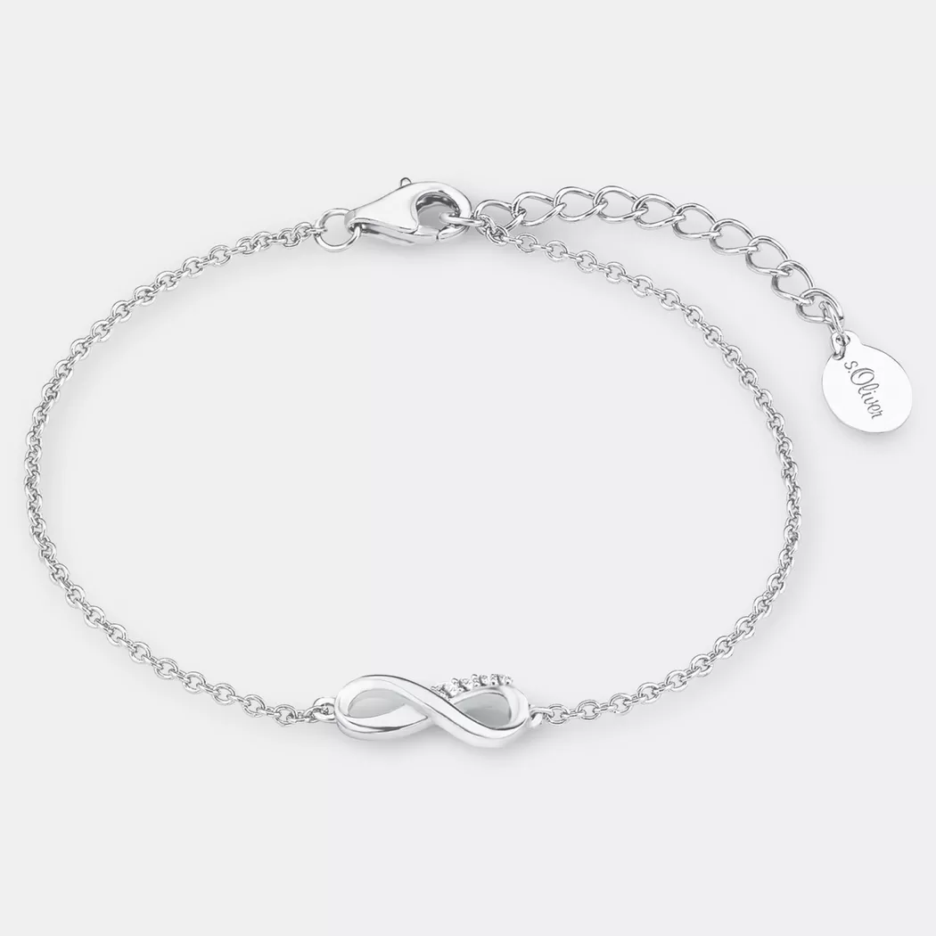 s. Oliver - Armband, 19cm, Silber