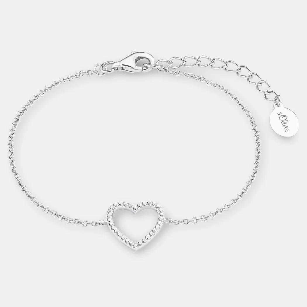 s. Oliver - Armband, 19cm, Silber