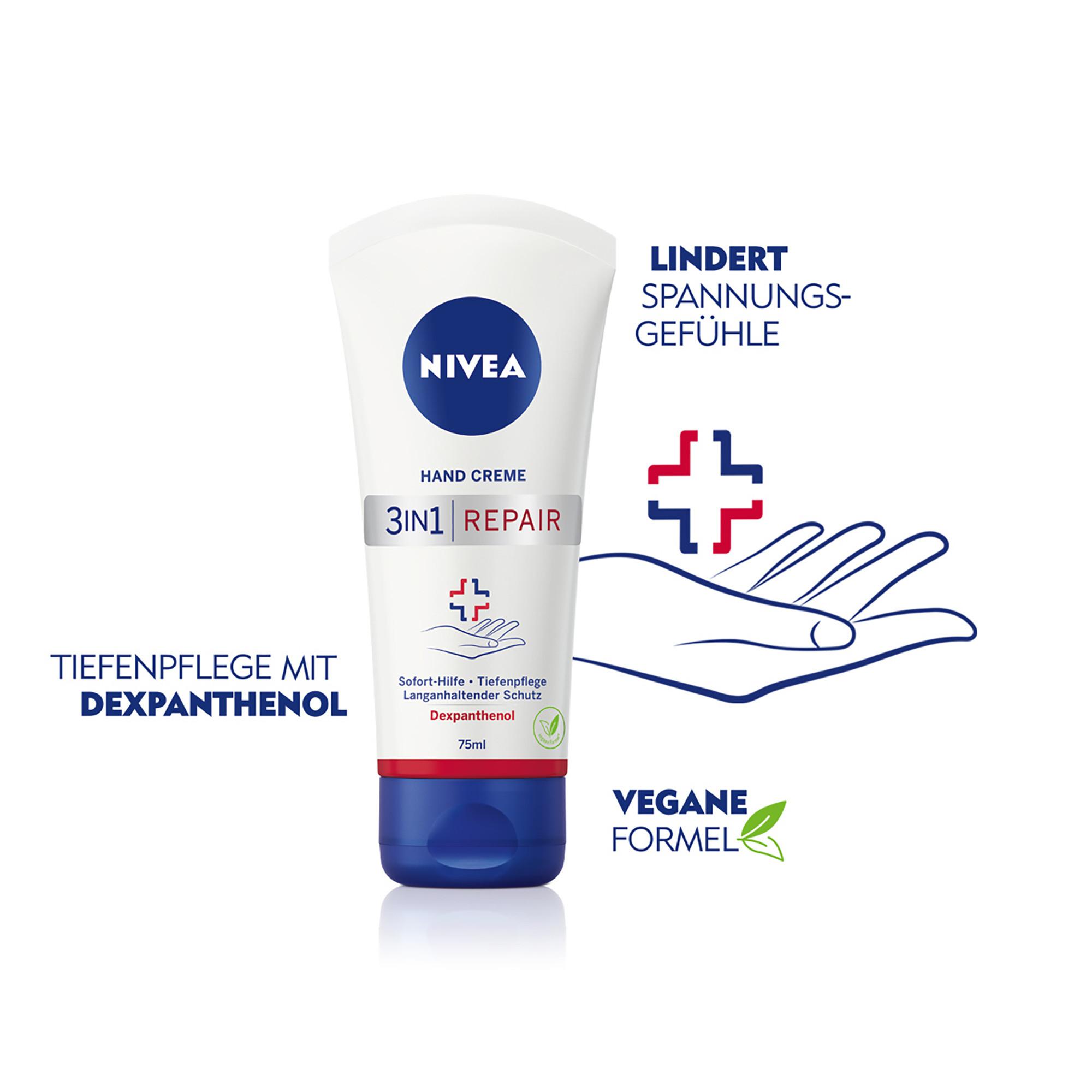 NIVEA Repair 3in1 Crema per le mani per la riparazione 