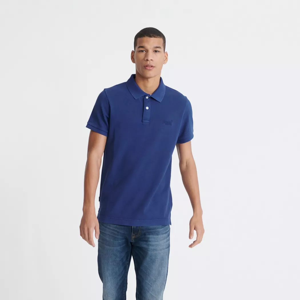 Superdry - Poloshirt, kurzarm, für Herren, Blau, Größe S