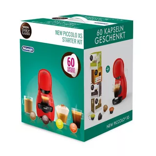 DeLonghi Macchina da caffè, Dolce Gusto Piccolo XS Starter-Kit-Bundle