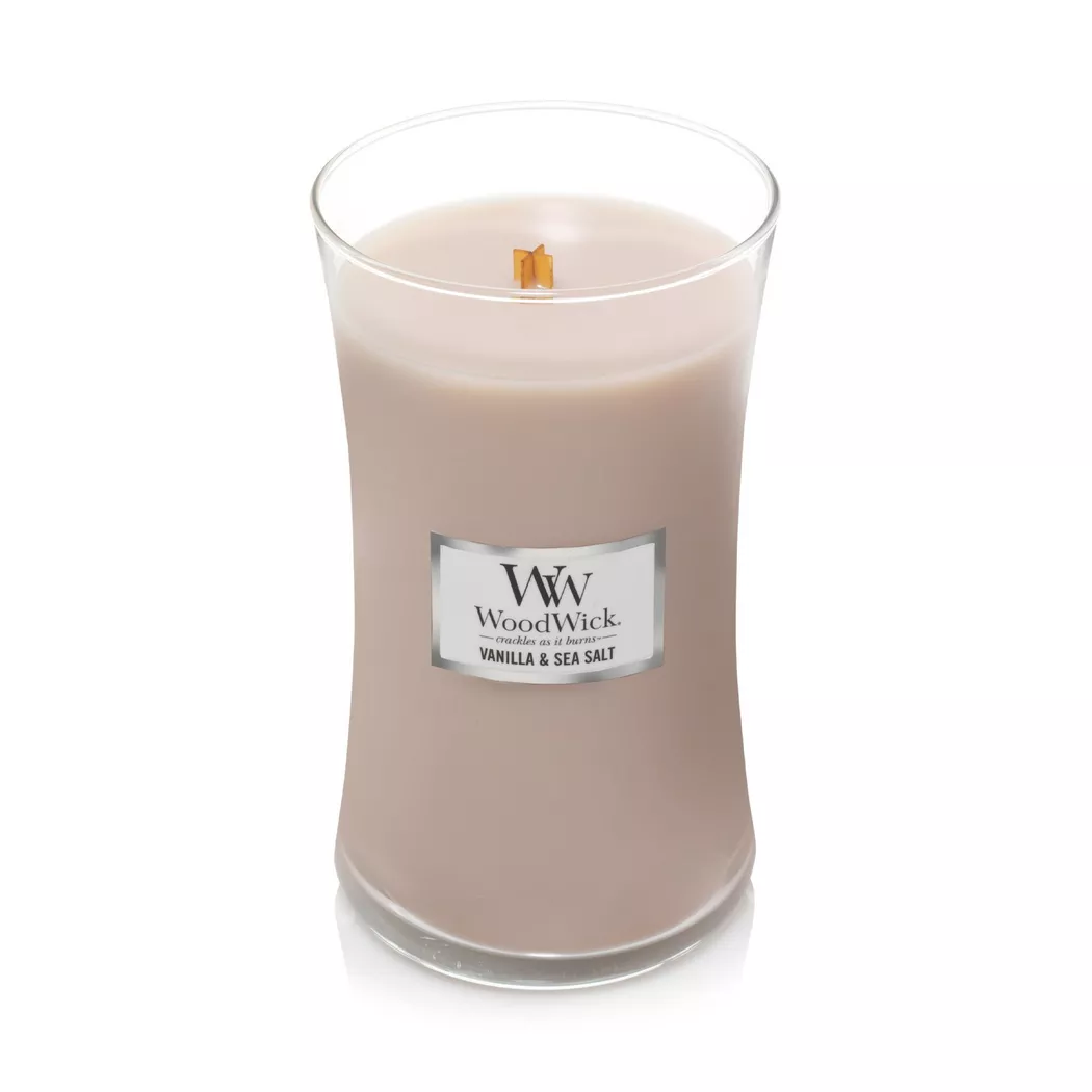 Woodwick Duftkerze "Vanilla & Sea Salt"