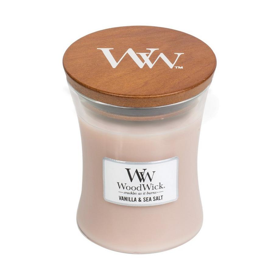 WoodWick Candela profumata Vanilla & Sea Salt 