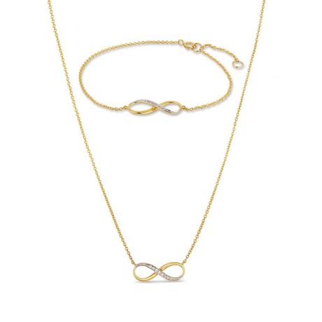 L' Atelier Gold 18 Karat by Manor  Set collana/bracciale 