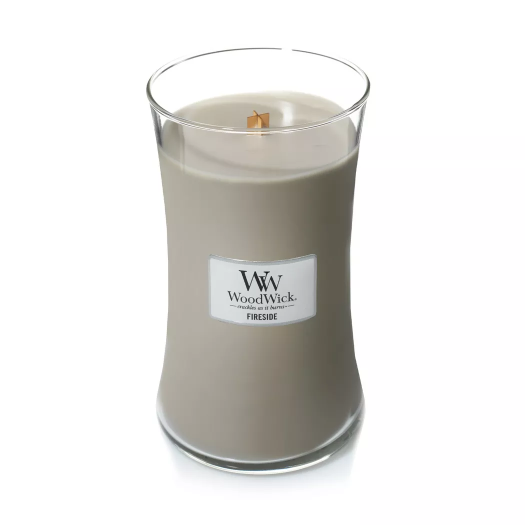 WoodWick - Duftkerze, L, Hellgrau