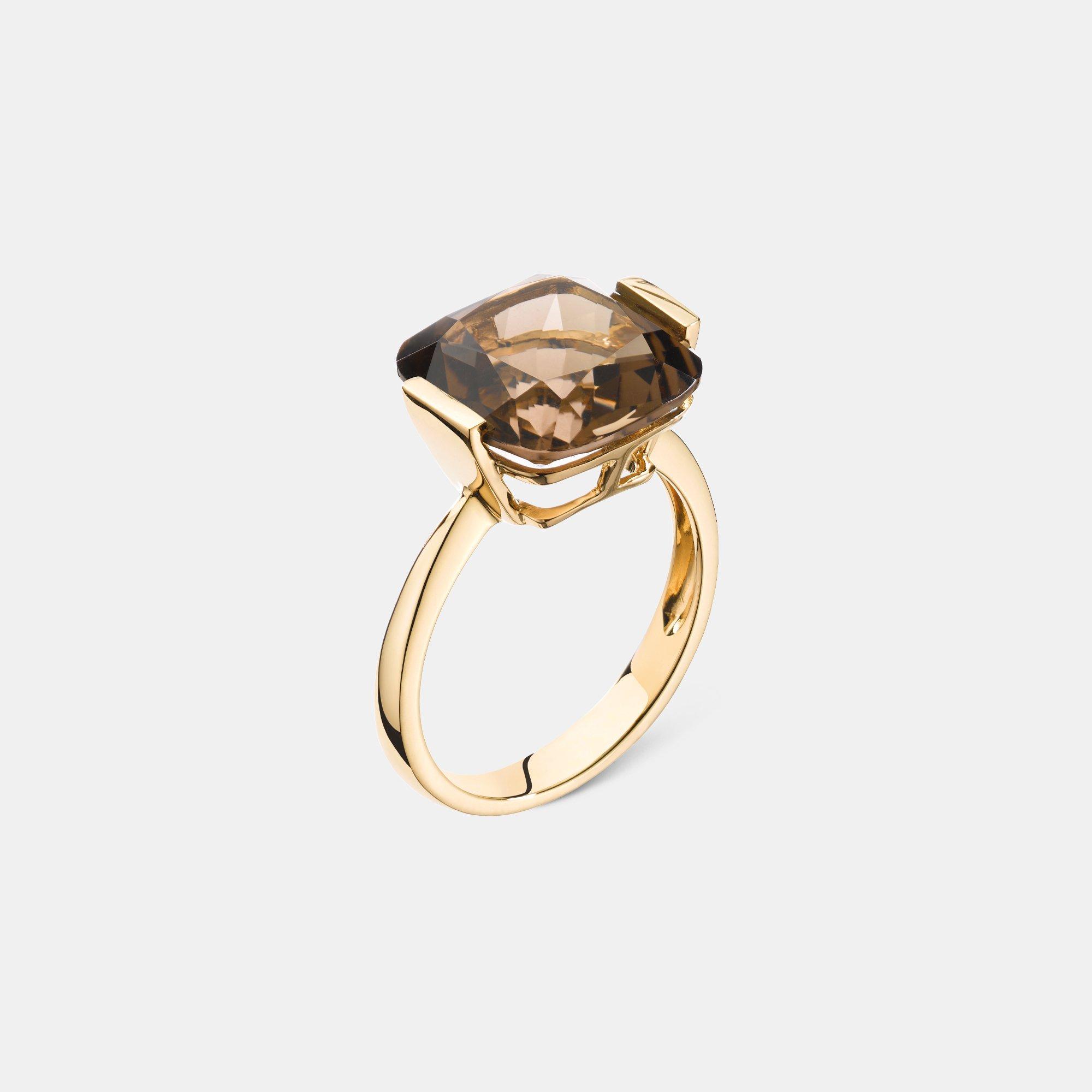 L' Atelier Gold 18 Karat by Manor  Ring mit Stein 