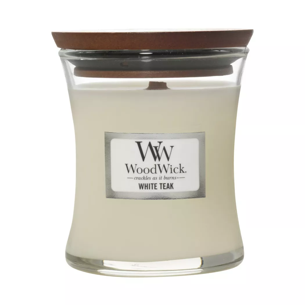 WoodWick - Duftkerze, S, Weiss