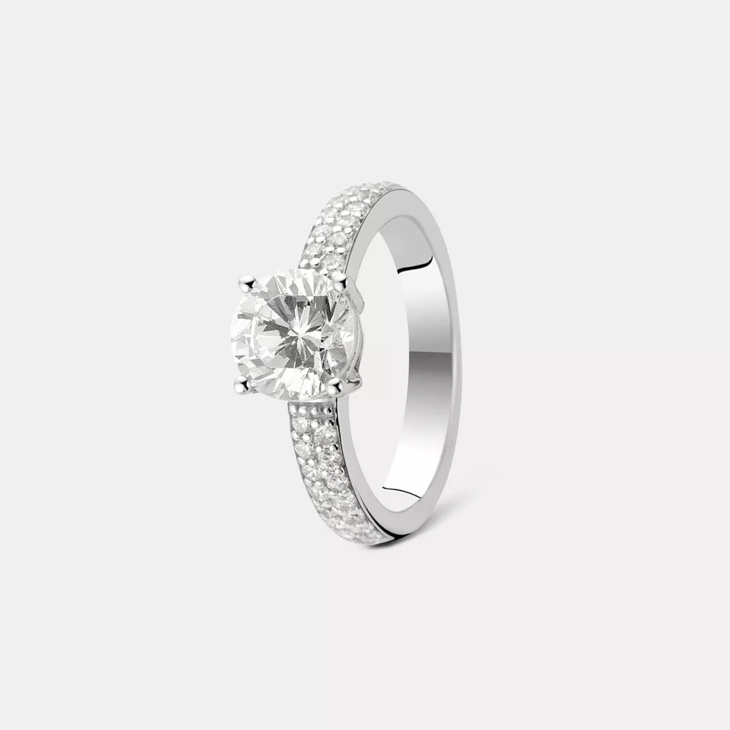 TI SENTO - Ring, 58, Silberfarben