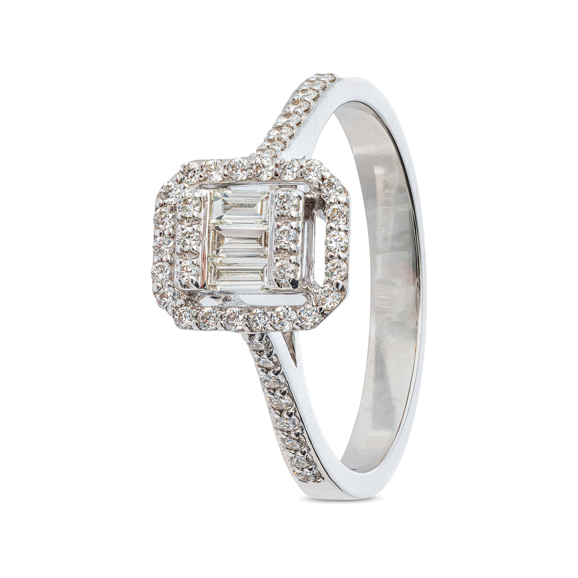 Image of ZEN DIAMOND Ring Damen Transparent 54