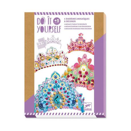 Djeco Kit de loisirs créatifs Mosaïque Diadème Princesse 