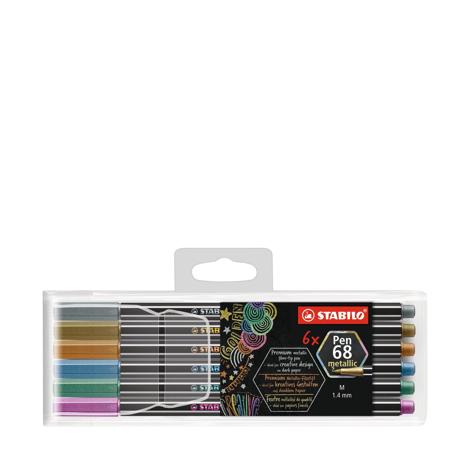 STABILO Set di pennarelli Pen 68 metallic 