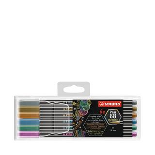 STABILO Fasermaler-Set Pen 68 metallic 