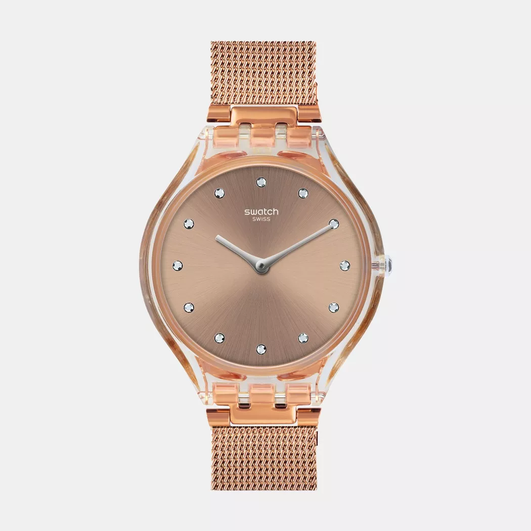 Swatch - Analoguhr, Skin Regular, 36.5MM, Roségold