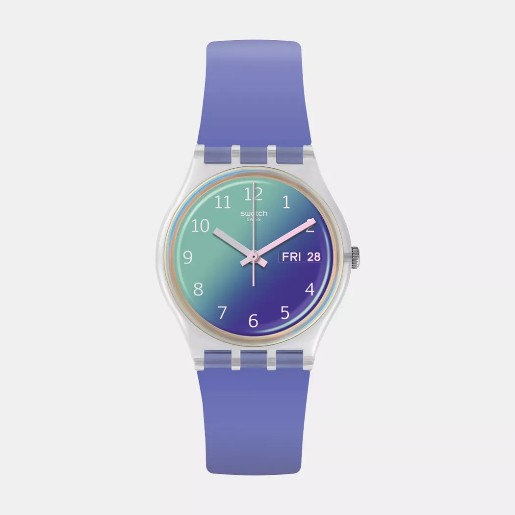 Swatch - Analoguhr, Original Gent, 34mm, Violett