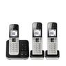 Panasonic KX-TGD323SLW Kabellos Festnetztelefon, 3 Stück 