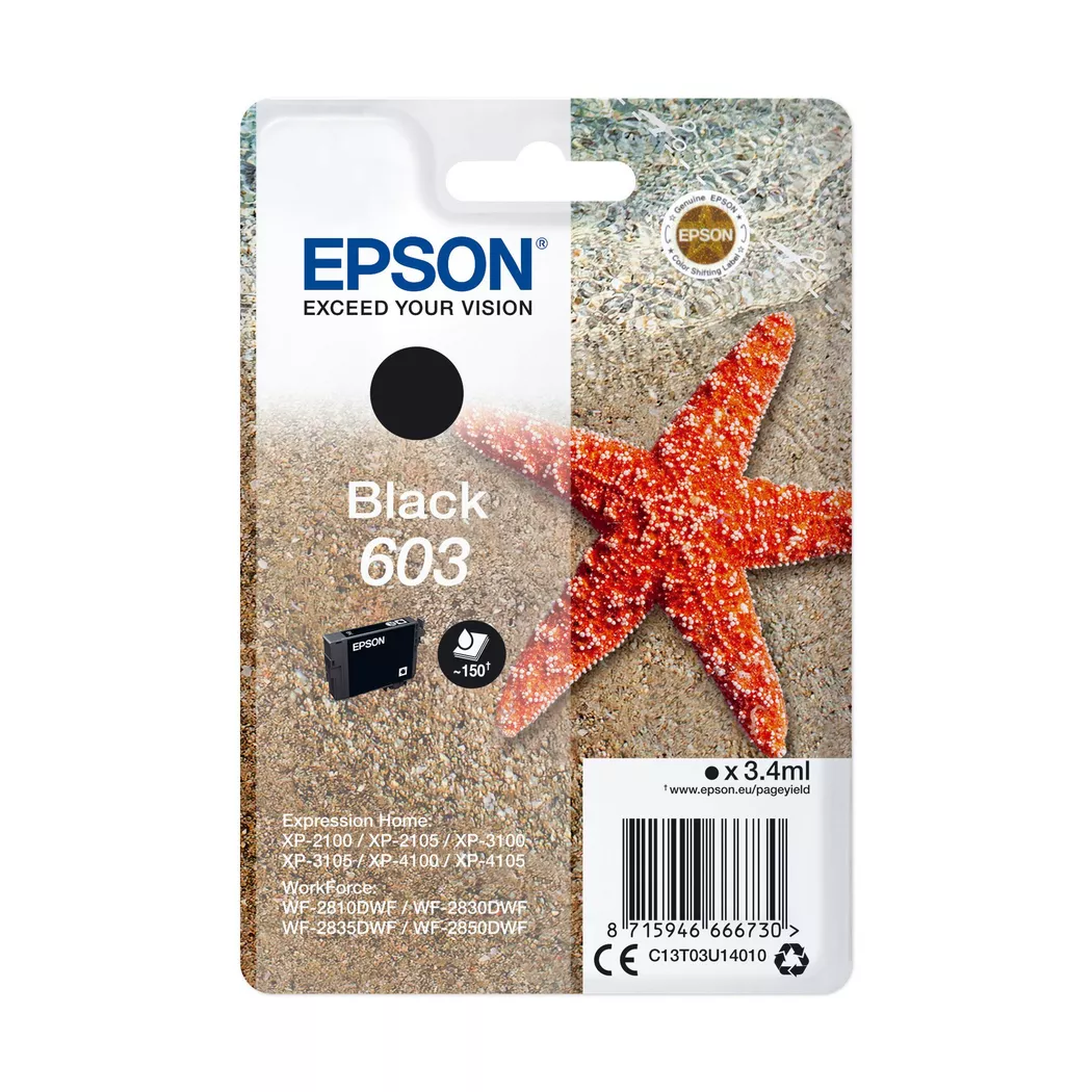 Epson – T03u14010, Tintenpatrone, Black