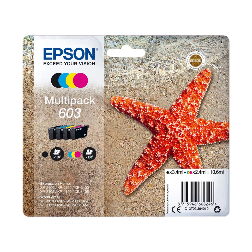 Epson – T03u64010, Tintenpatrone, Multicolor