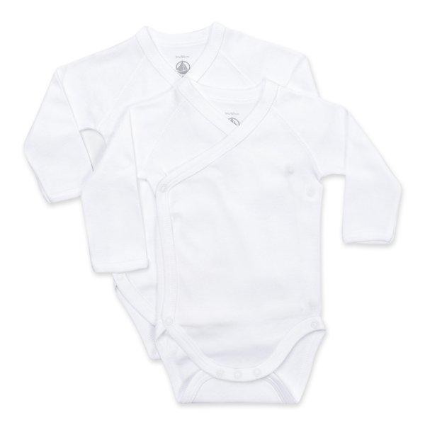 PETIT BATEAU Lot 2 bodies naiss ML 54218 Body, maniche lunghe 