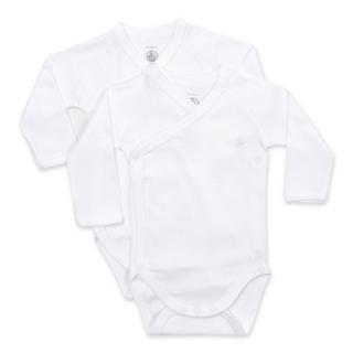 PETIT BATEAU Lot 2 bodies naiss ML 54218 Body, maniche lunghe 