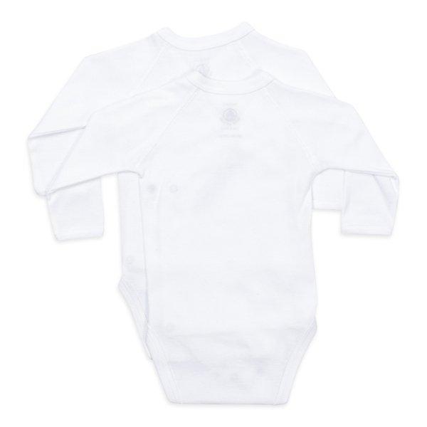 PETIT BATEAU Lot 2 bodies naiss ML 54218 Body, maniche lunghe 