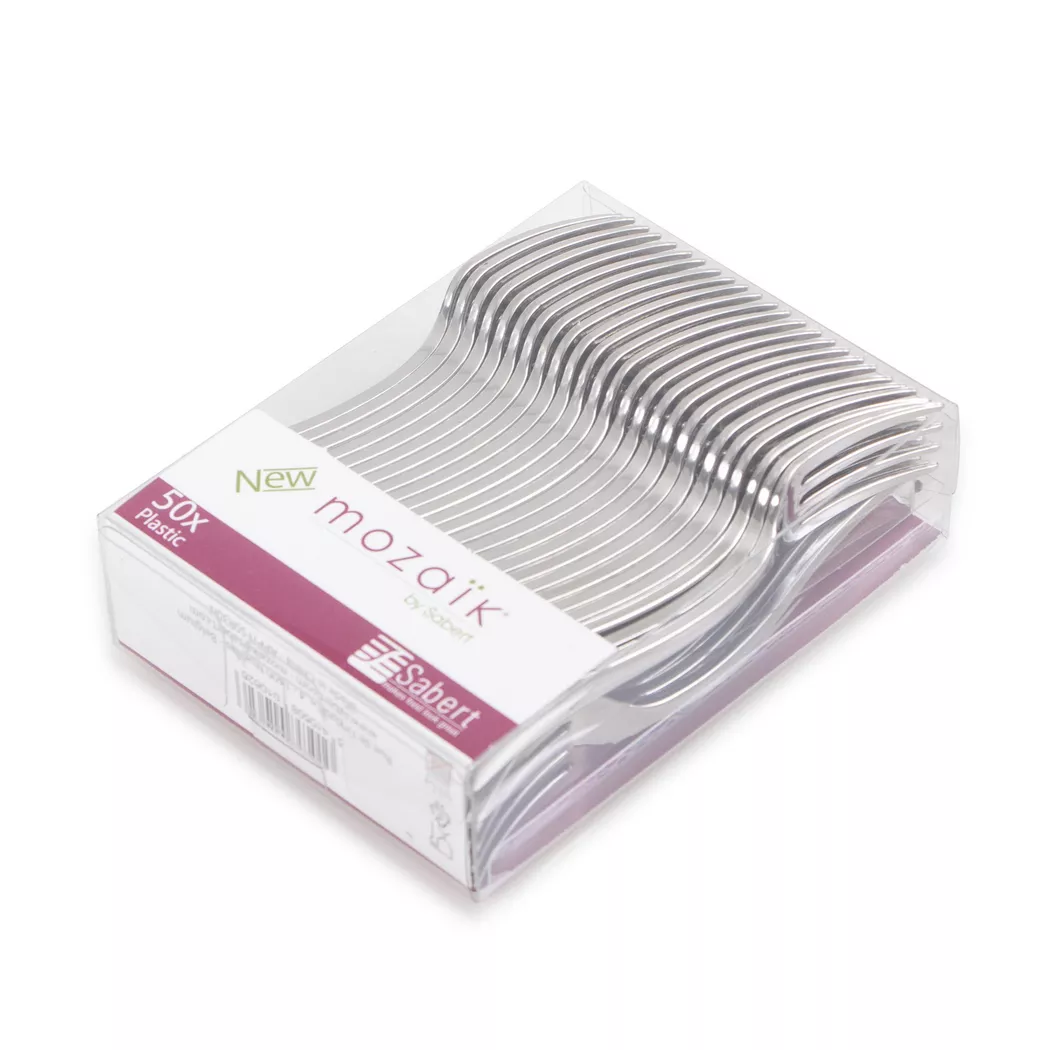 Tabletop - Party-Gabel, 50Stk, Silber