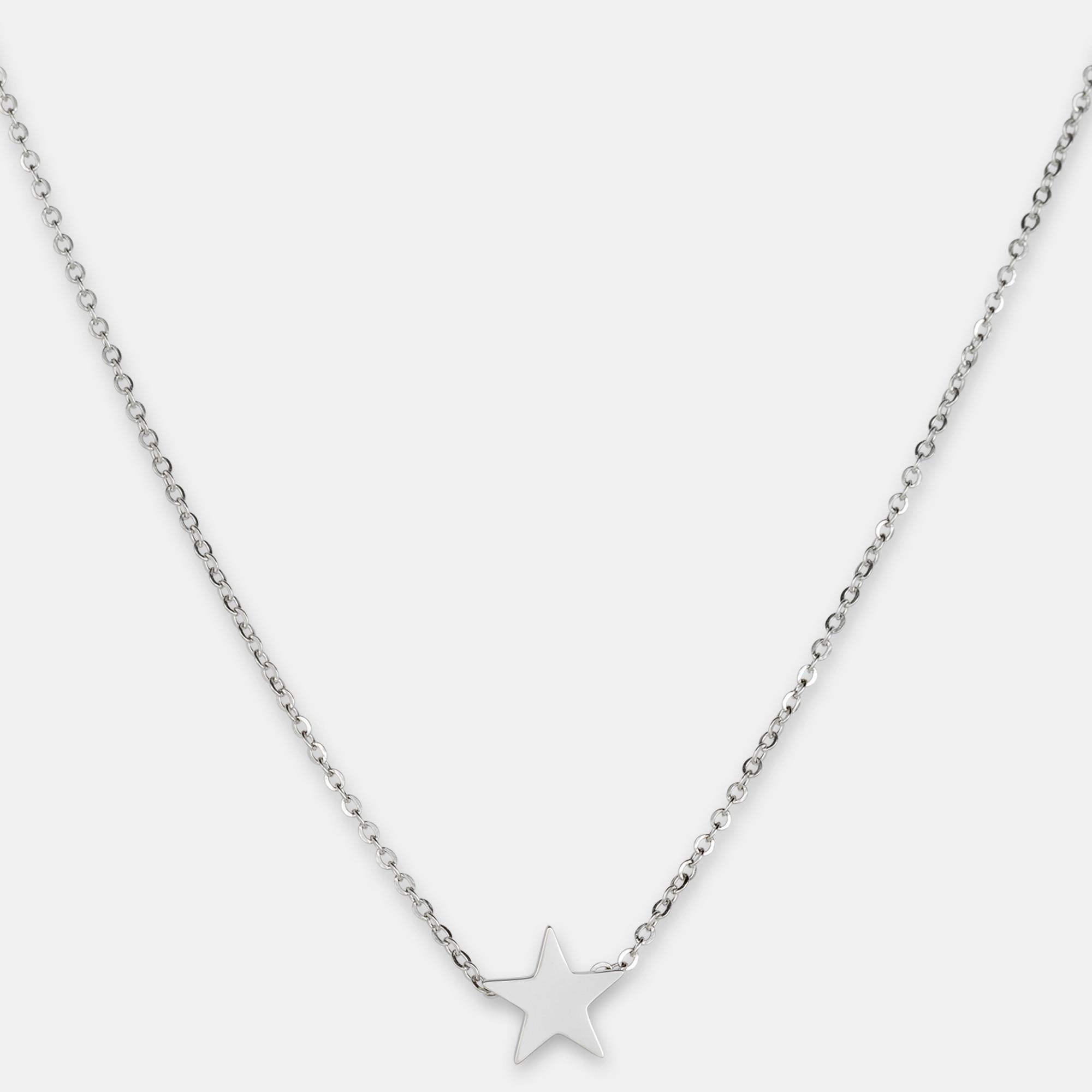 Image of Halskette Damen Dunkelgrau 43cm