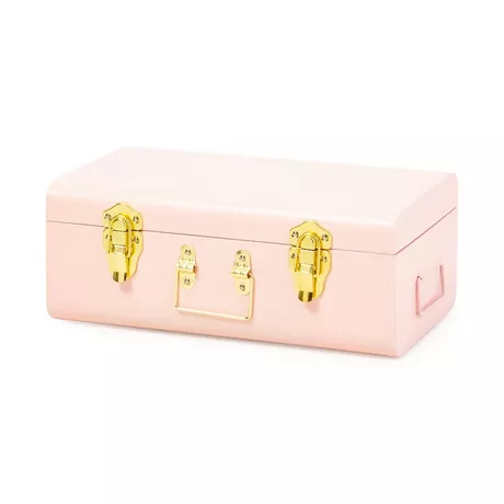 Manor Metallic Box lt rose Metallkoffer Hellblau